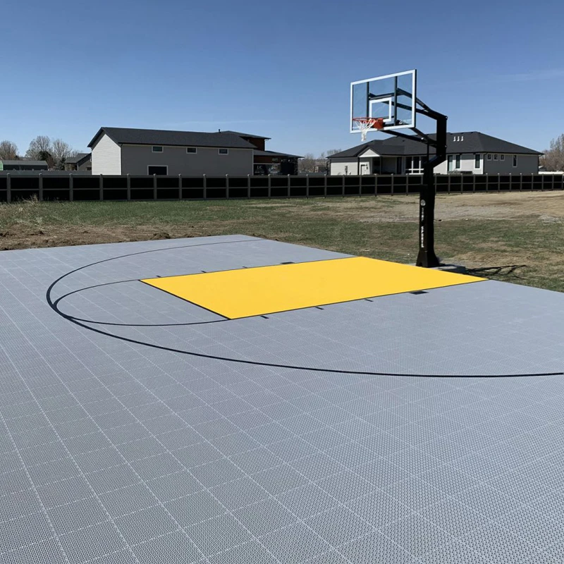 synthetic floor basketball court 20*25 feet and customize size suspended floor anti-slip floor paint for basketball court