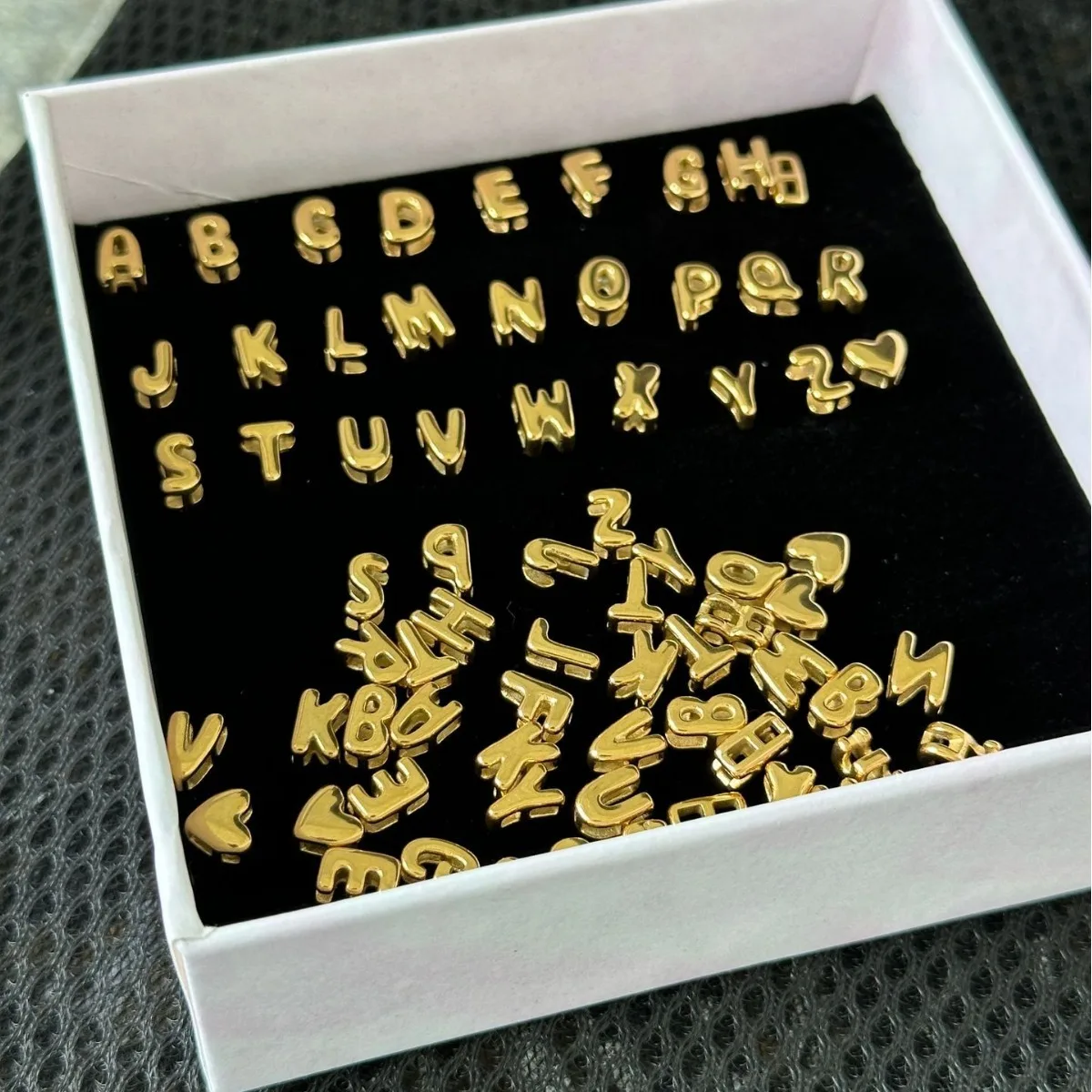 ETSY Hot Selling Stainless Steel Small Bubble 26 A-Z Letter Necklace Mini Balloon Letters Fashion Charm Necklaces For Women