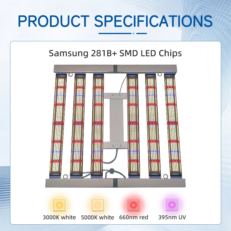 2 7 светодиод UMOD/J 320 Вт полный спектр лм 281B SMD белый чип 3500 К + 5500 Дальний Красный 660 нм УФ-свет для выращивания растений в помещении