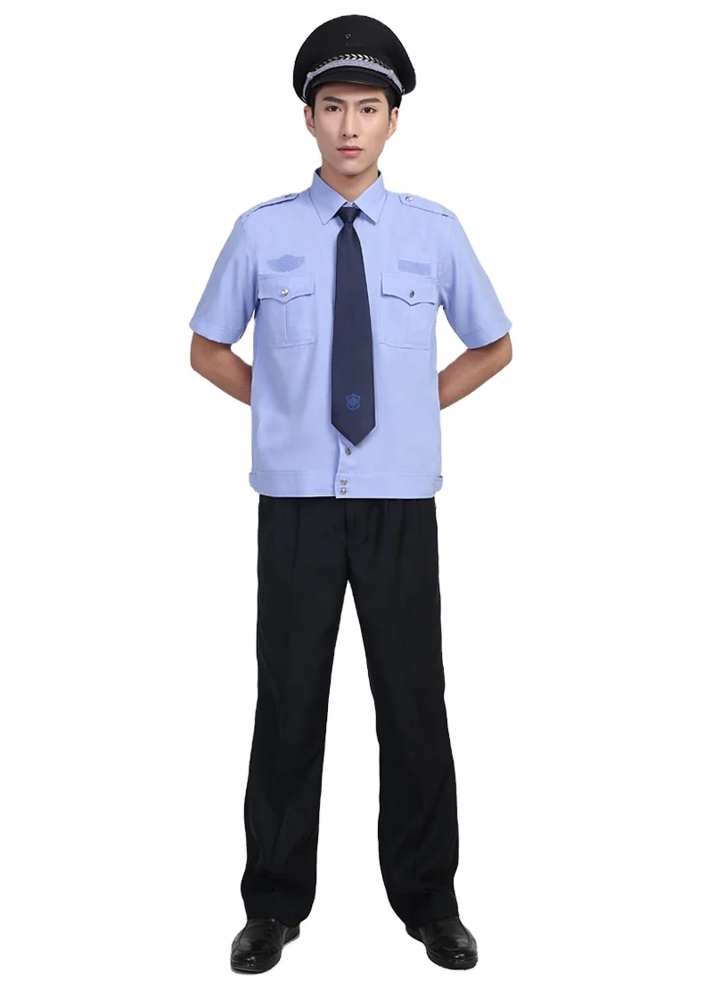 Cheap Price Tactical Airport Security Uniform Black Style Security Guard uniform Blue Security Top Uniforms