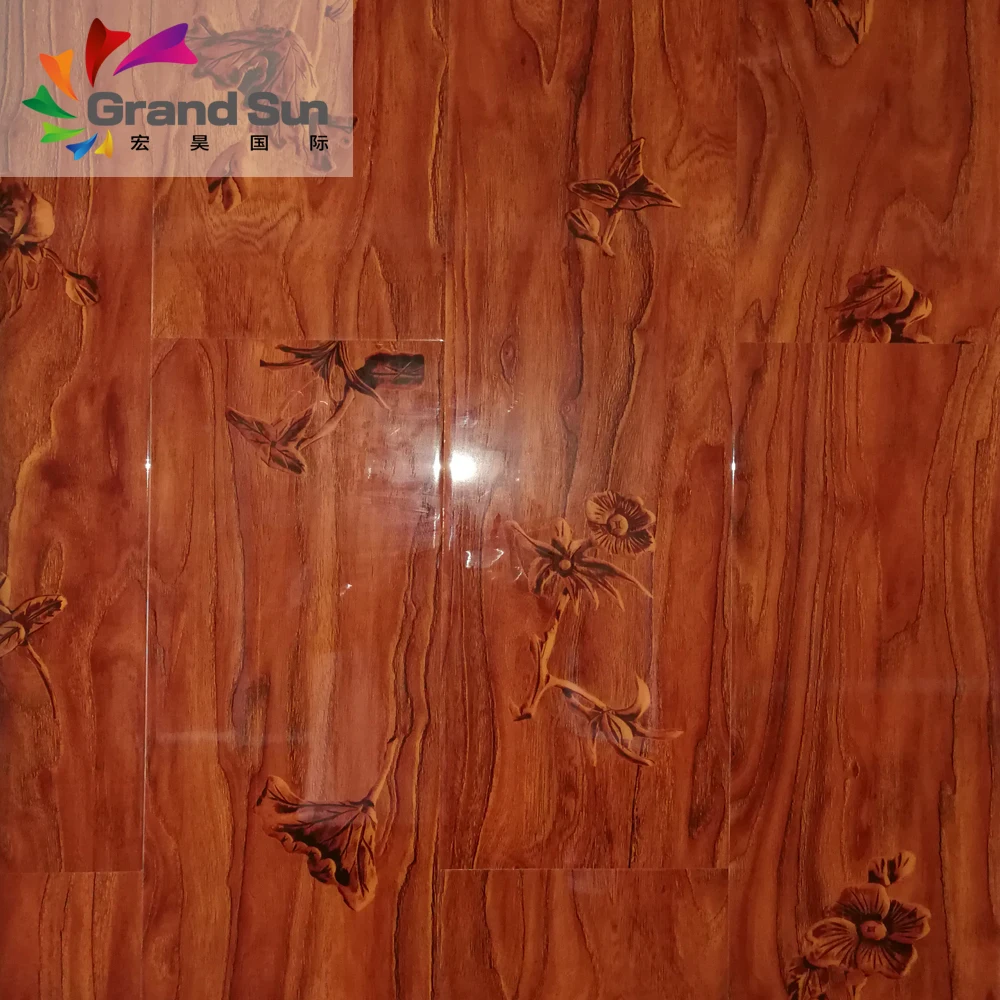 natural wood piano surface laminate flooring made in China