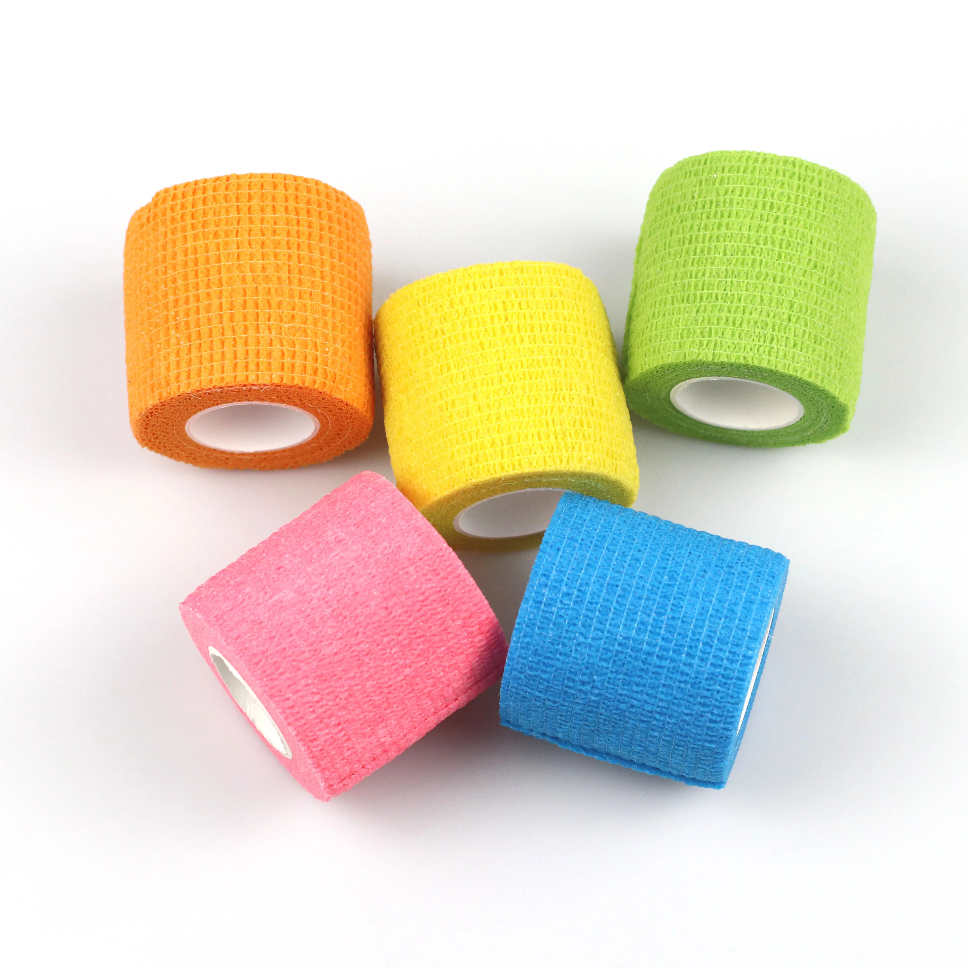 Cohesive Bandage Self Adhesive Bandage Print Face Mask CE 1pcs Ice Bag Reusable Fixing Band Bandage Medical Non Woven Roll 4.5m