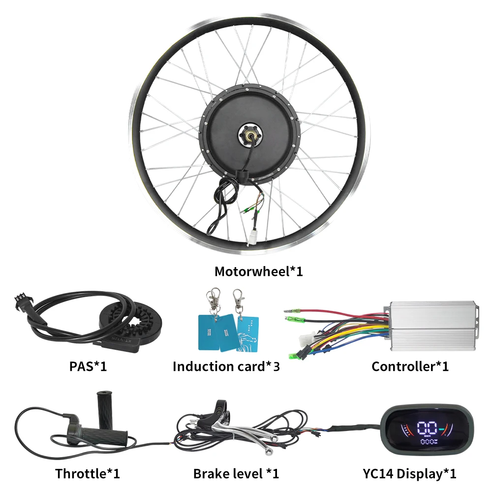 Credit-card cheap price electric bike conversion kit  350w 500w 1000w 1500w 2000w electric bicycle  kit electric bicycle motor