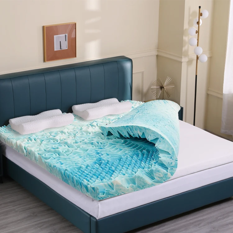 wholesale 3-inch extra large mattress -7-zone memory foam mattress - cooling gel filled foam mattress