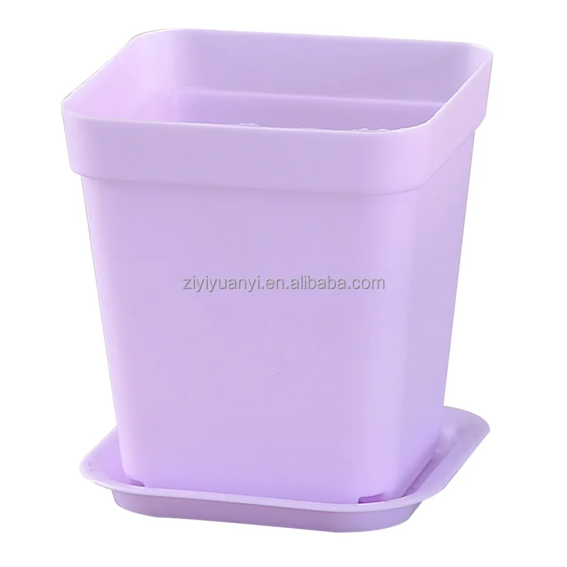 Square mini color small square pot succulent small black square plant flower seedling pot plastic pot wholesale