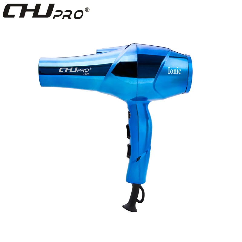 CHJ-3200 Best Quality Ionic With Blue Light Lower Noise Electroplate-plating Hair Dryer