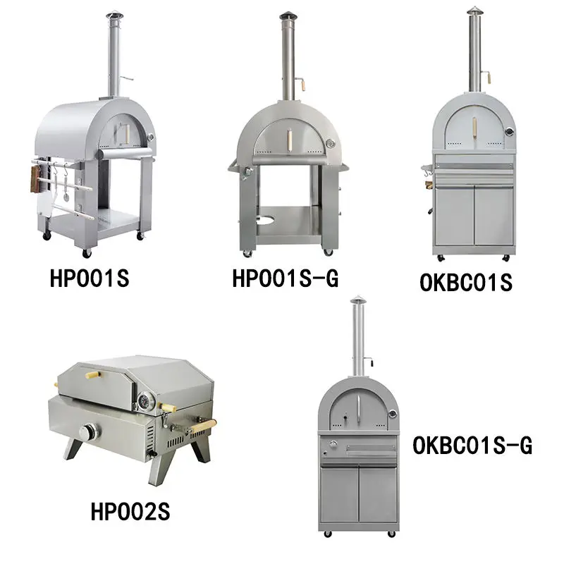 Popular Outdoor Hot Sale Stainless Steel Wood Fired Pizza Oven