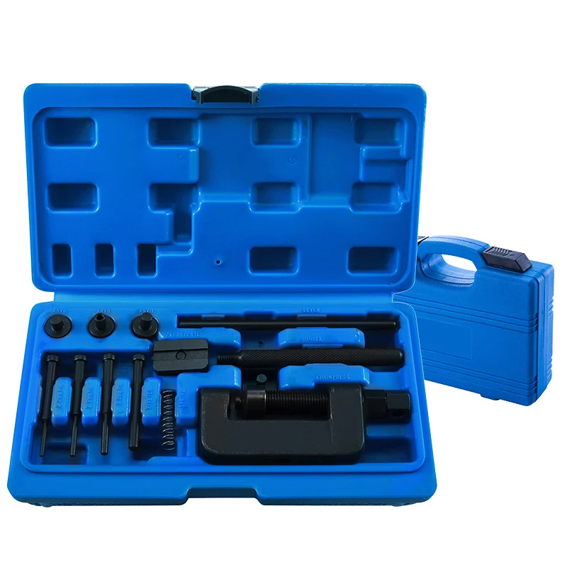 13pcs Customize Industrial Motorcycle Chain Breaker and Riveting Tool Set