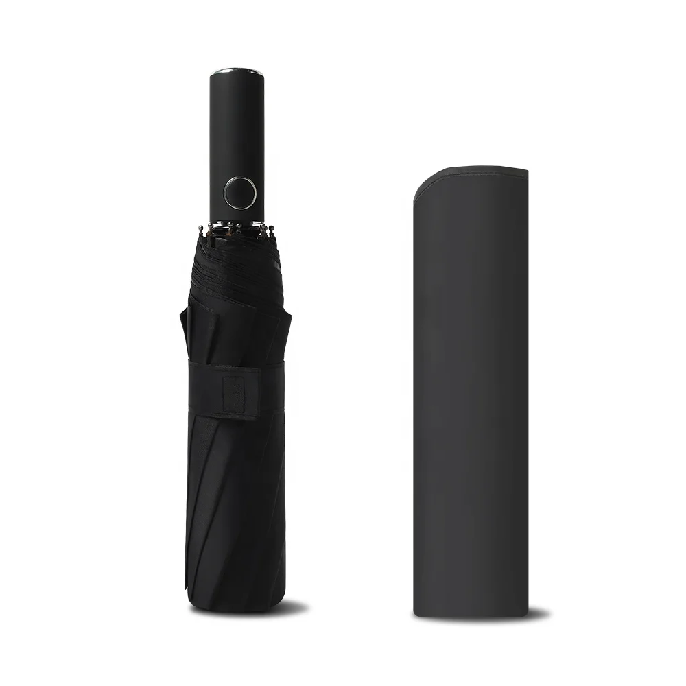 High quality Uv Automatic pen&closeThree Folding 8 ribs Custom Umbrella