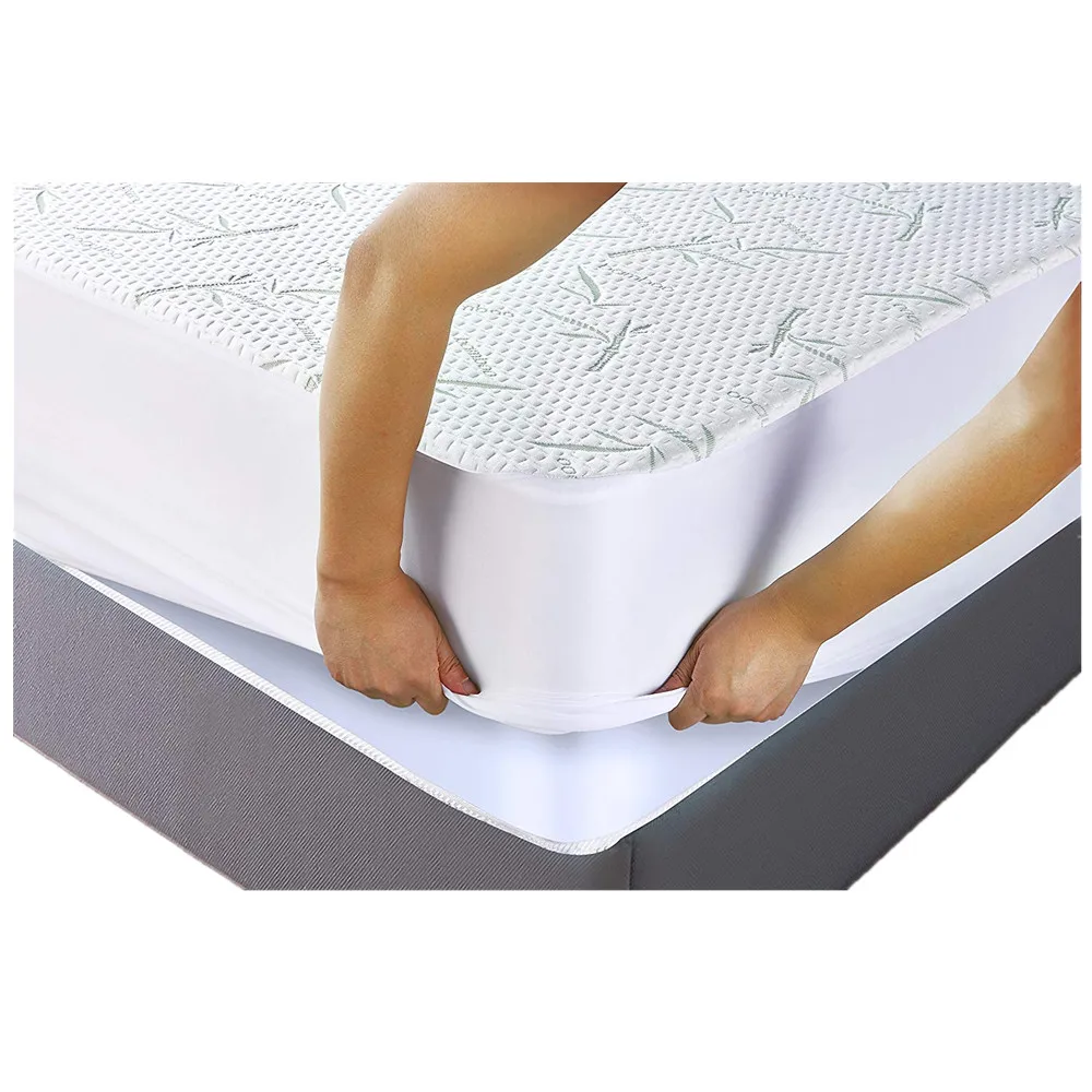 
home Bedding Bamboo Mattress Protector 100% Waterproof Mattress Cover Queen 