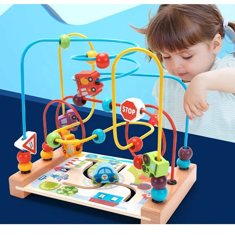 Circle Bead Maze Kids Bead Maze Game Bead Maze Toys