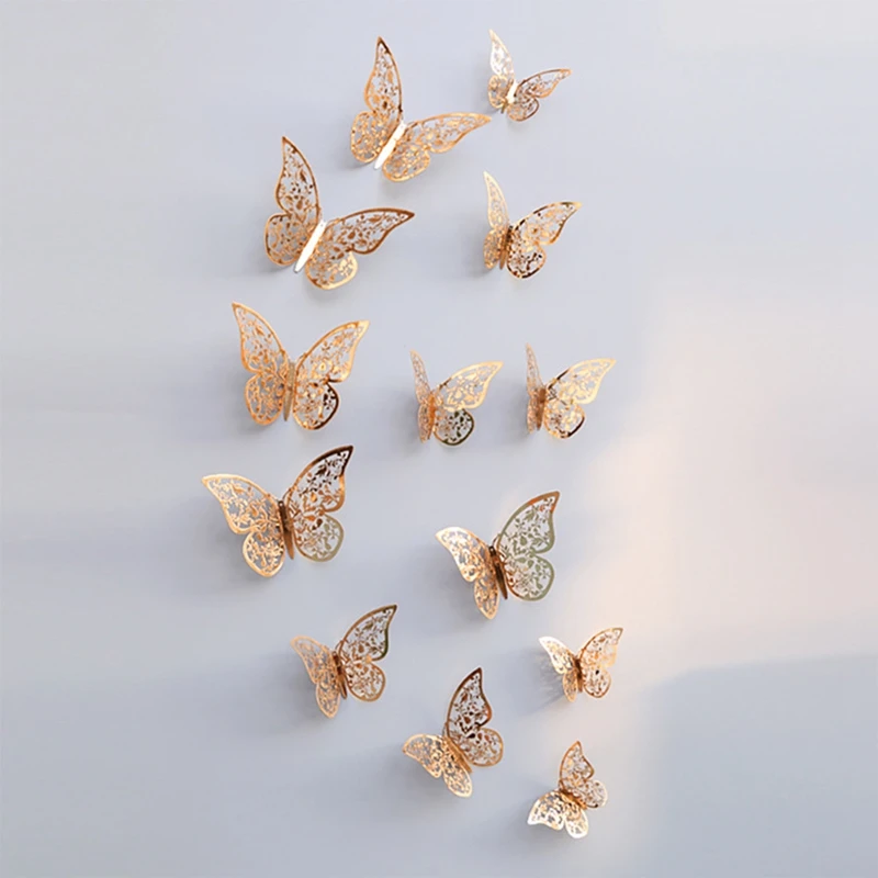 3d Butterfly Sticker For Home Decoration DIY Wall Stickers For Kids Rooms&Wedding Party Decor