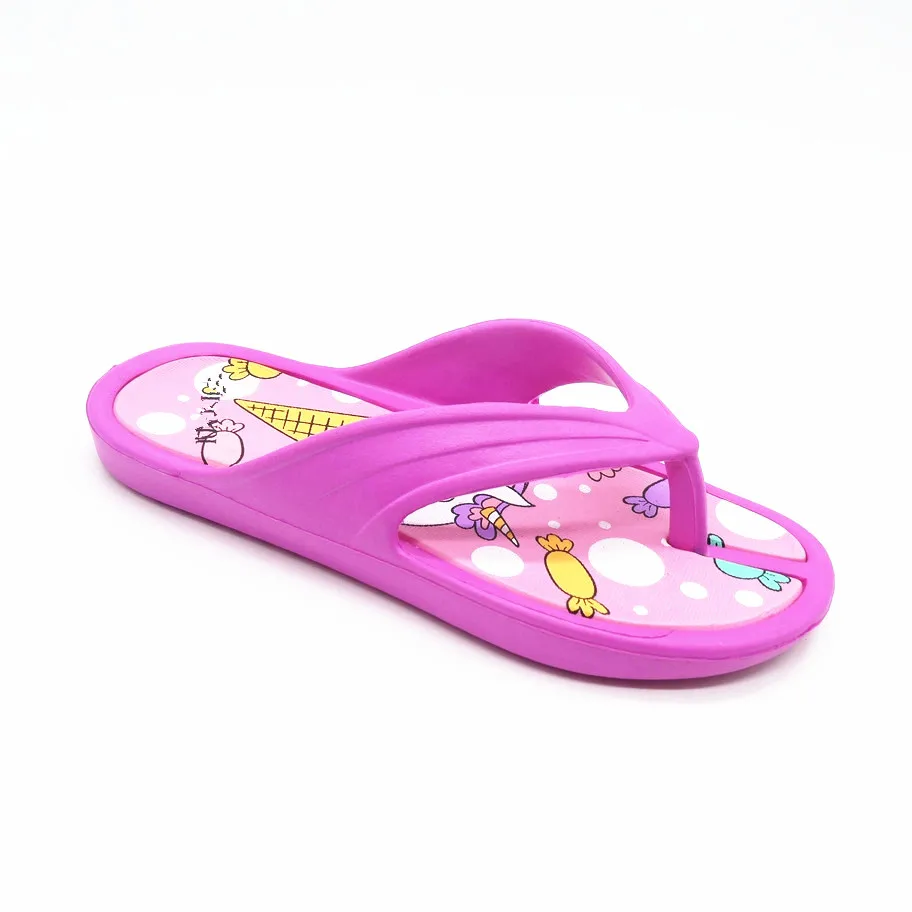 Competitive price printing flat flip-flops slippers for kids