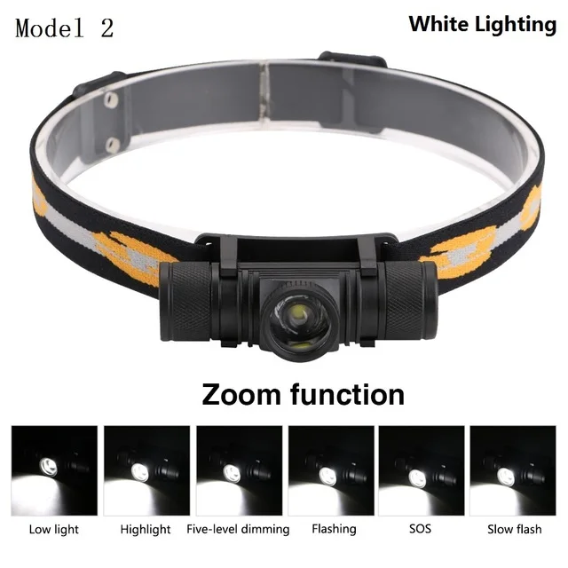 Headlamp Led Head Light Rechargeable Running Lights  Waterproof Fog Camping Sensor Led Headlamps For Hunting