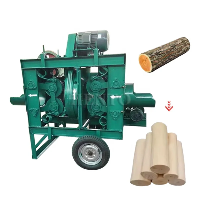 High Automation Machine Forestry Equipment Log Bark Peeler / Log Debarker / Willow Debarking Machine