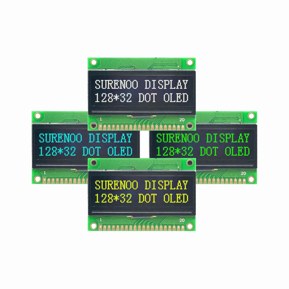  Реальный OLED-дисплей 2 23 дюйма 12832 128*32 63.2X43.1 SSD1305 Параллельный Последовательный графический ЖК-модуль SPI I2C IIC дисплей LCM панель