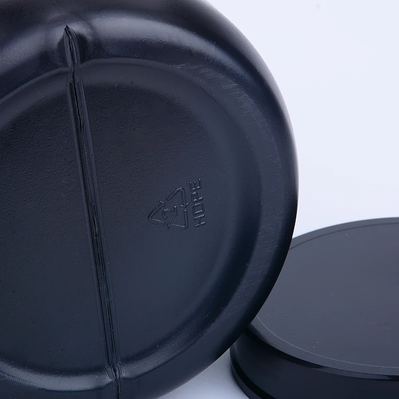 3L 5L 7L 10L Empty Fitness Protein Powder Container Jar Black HDPE Wide Mouth Whey Protein Plastic Bottle For Powder