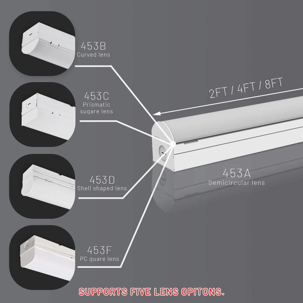 Brandon Commercial Led Batten Light Replacement Ce Ul Dlc Aluminum Batten Light Linkable Tube With Lehs For Supermarket