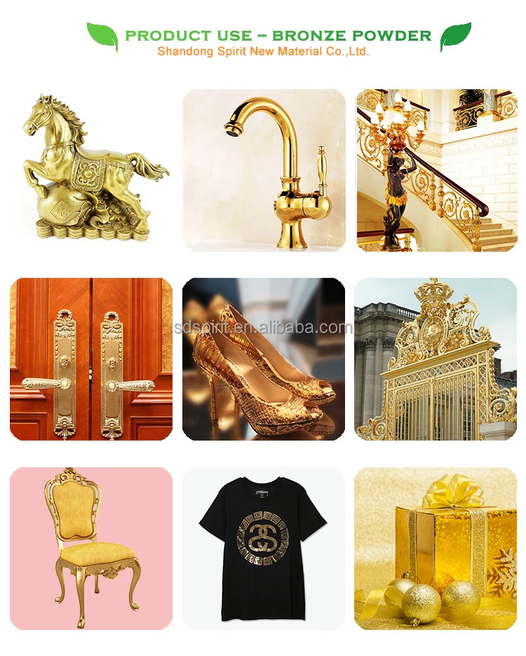 Bronze powder metallic pigment rich gold powder for coating gravure printing