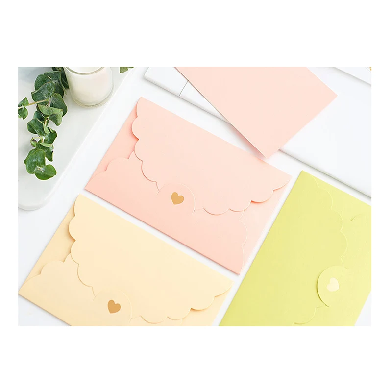 Hot sale A6 colorful paper envelopes with Love buckle Business Photo envelope creative gift envelop size 175*110mm