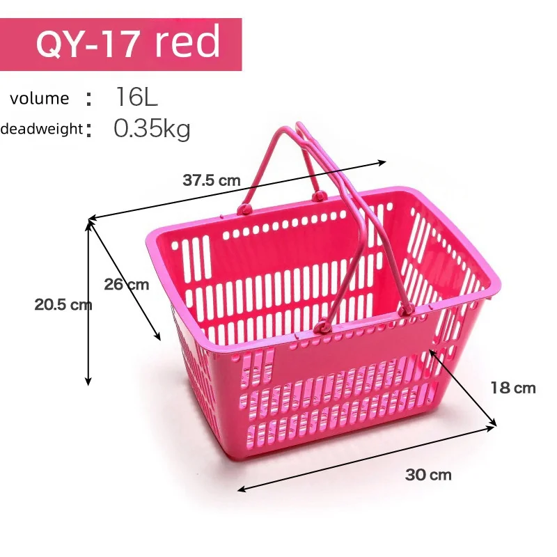 Leke supermarket  basket retail store convenience store collapsible folding plastic shopping hand basket