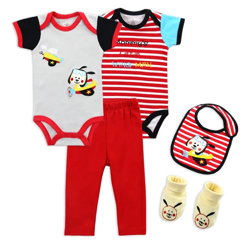 
baby outfits newborn cotton knitted baby clothes set toddler rompers with pants for summer 