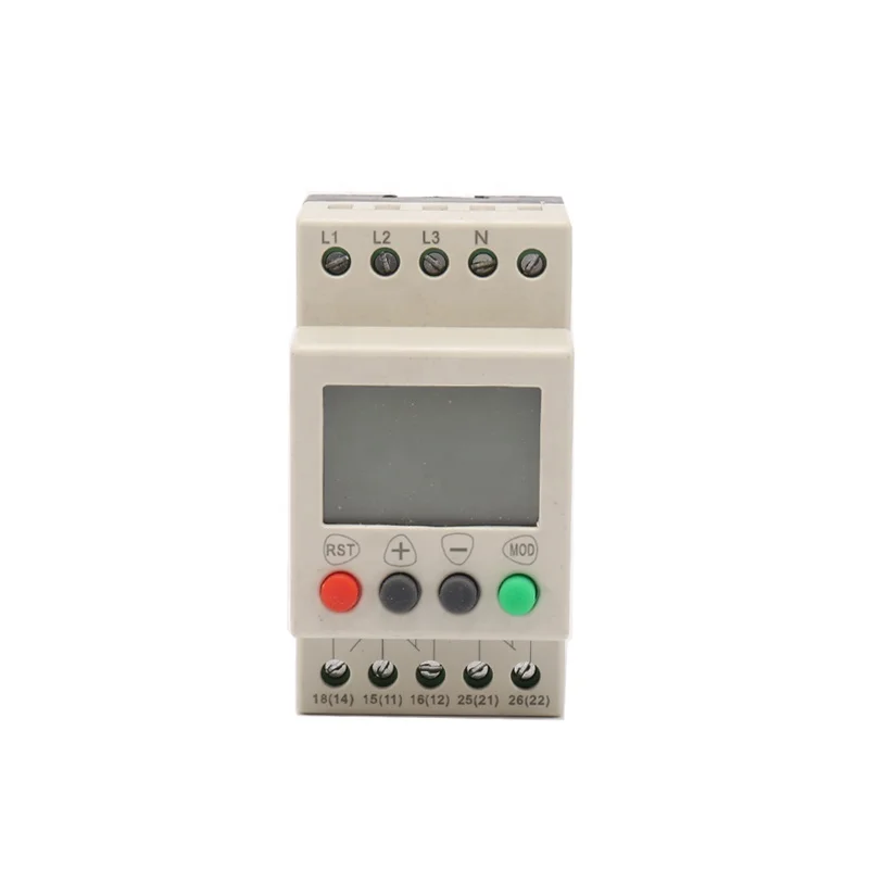 LCD Three-phase Voltage Monitoring Relay JVR1000-AN with Overvoltage Undervoltage phase sequence phase loss Neutral loss