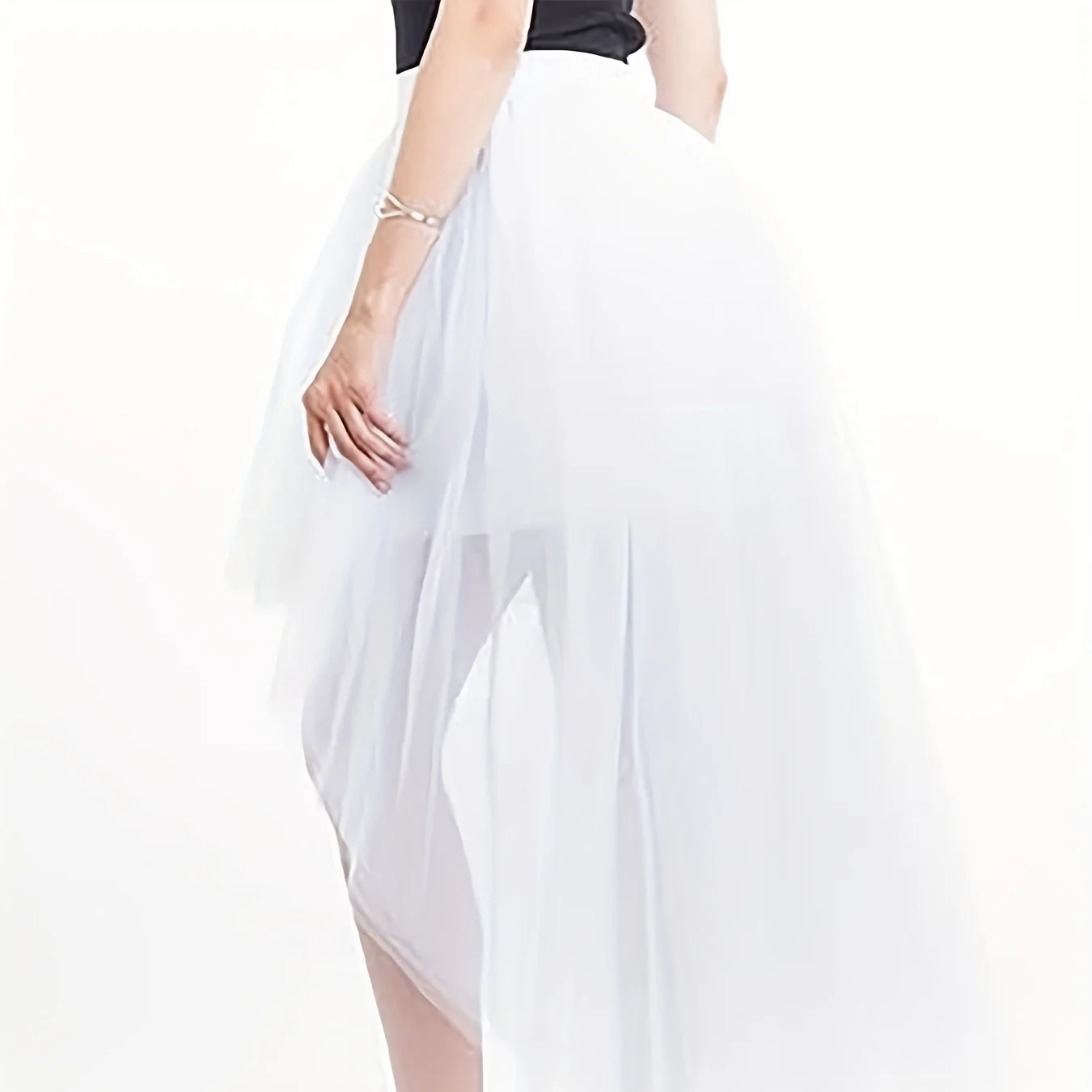 Hot Style Custom Solid Color Lady Skirt Sexy Summer Short Skirt Mesh Pleated Mini Tulle Women Skirts