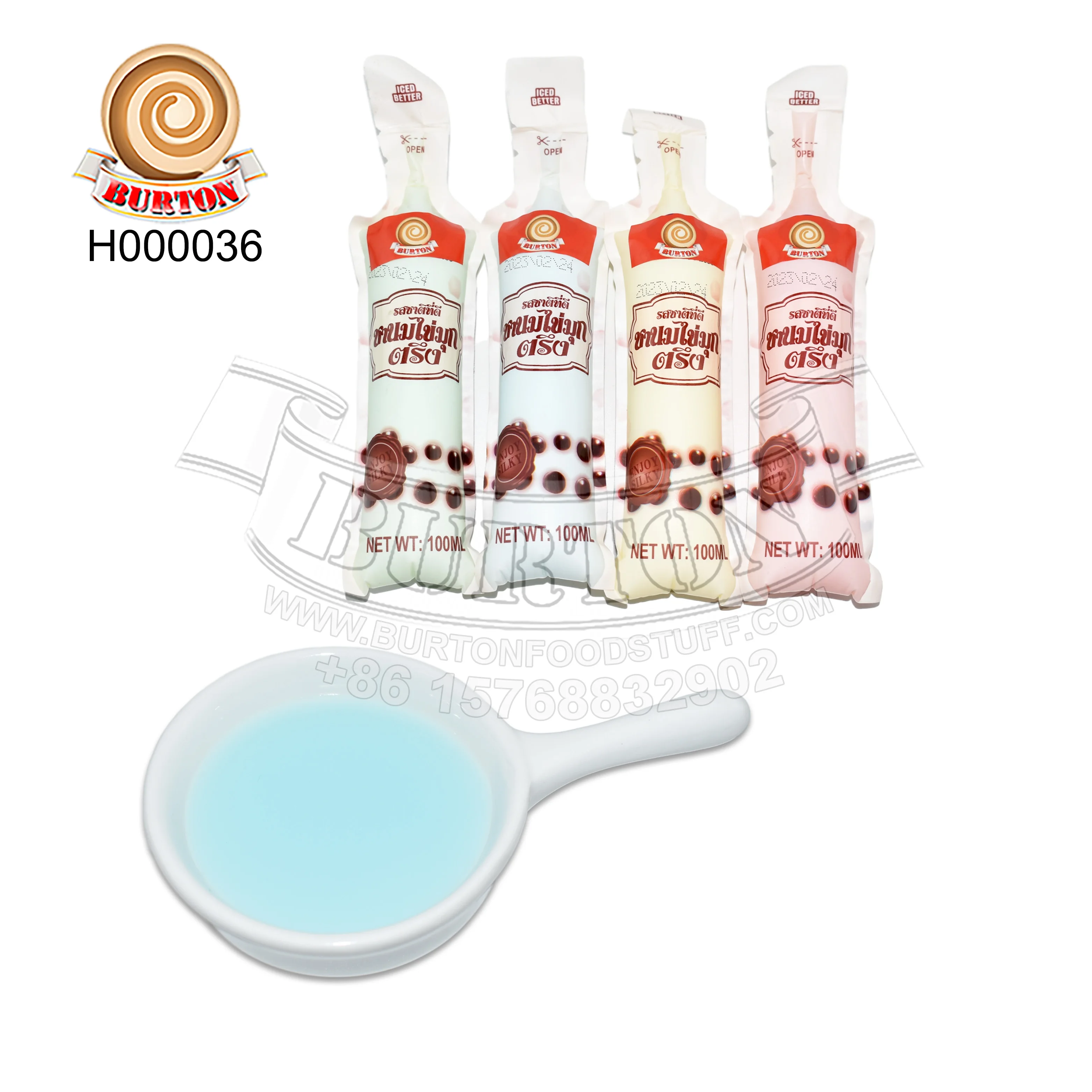 Delicious colorful mix fruit flavor Pearl milk tea Ice cream juice jelly pudding for kids