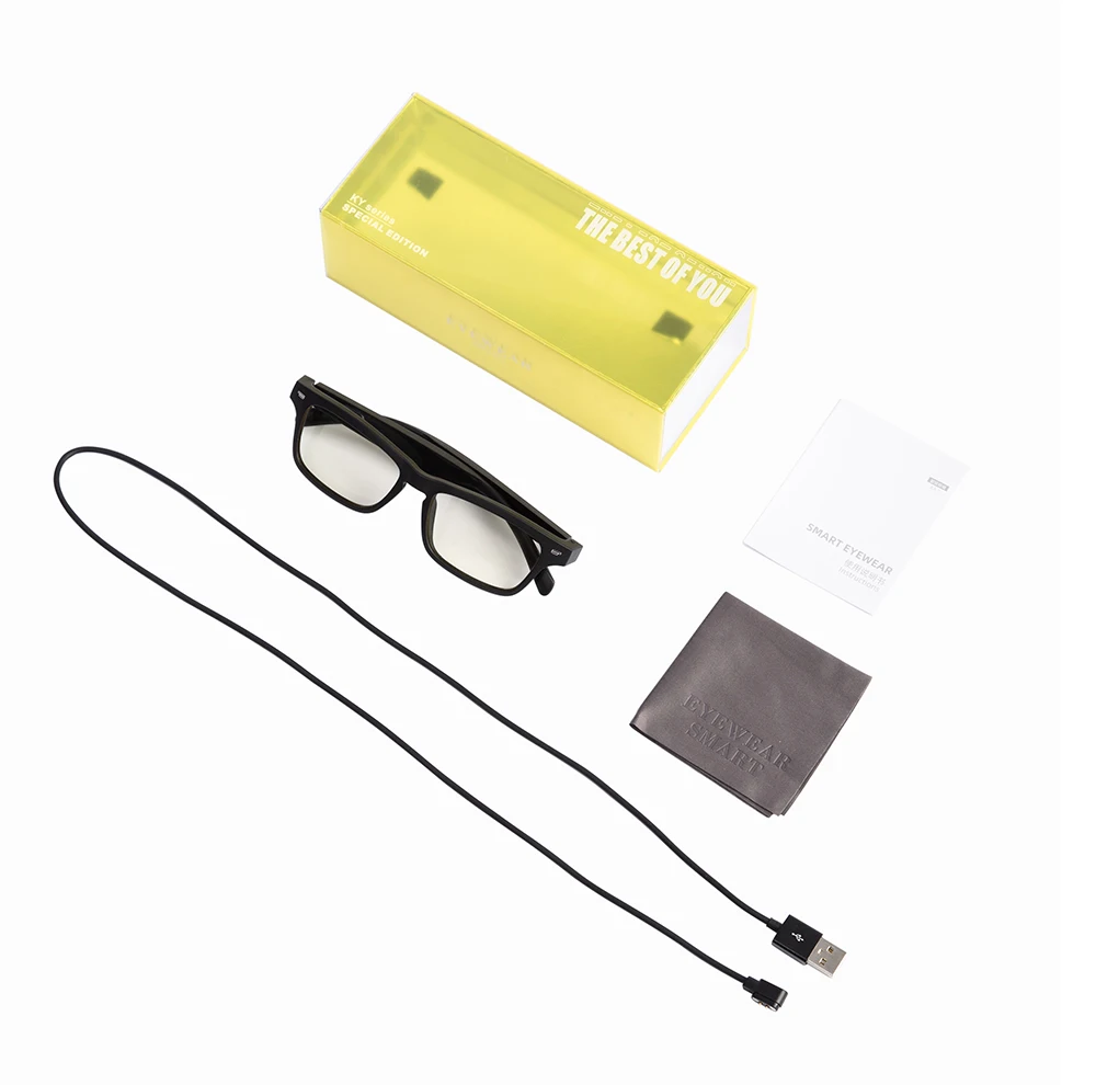 YTSWGKY01 Smart Audio Glasses ideal optics frames  Anti-Blue Light Lens Open Ear Speaker with Bluetooth