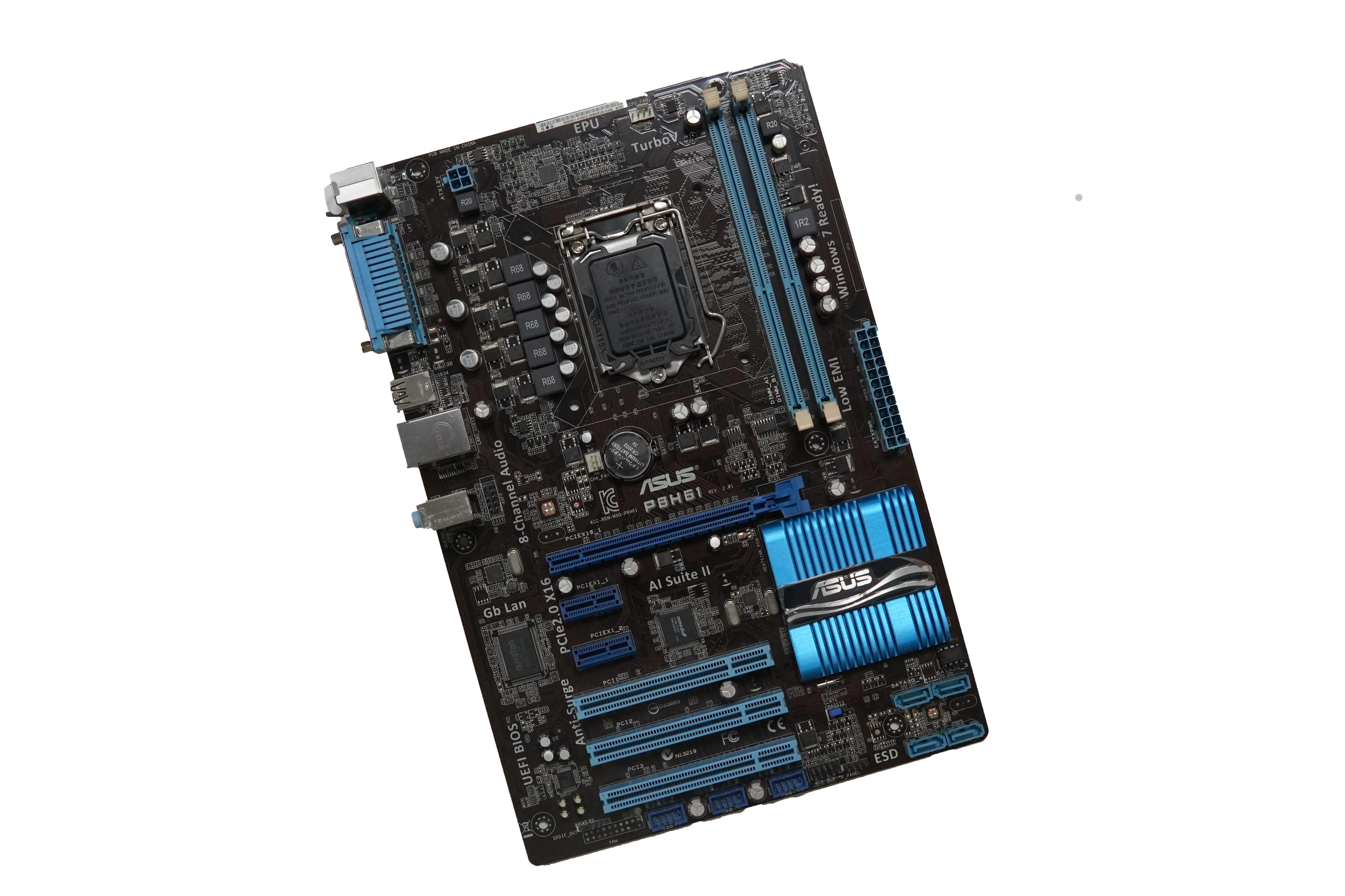 Brand NEW For ASUS P8H61 Desktop motherboard supports DDR3 LGA 1155 16GB