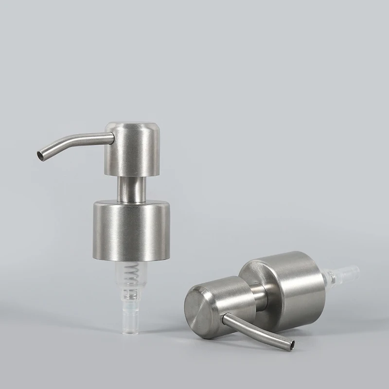 28/410 24/410 Wholesale Output Metal Stainless Steel Black Matte Lotion Bottle Pump Dispenser Foaming Pump