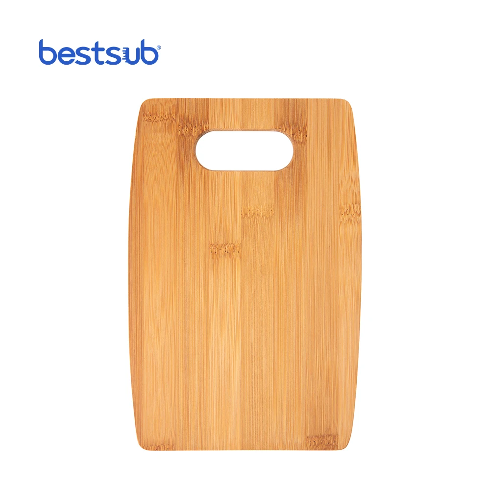 Оптовая продажа, лазерная гравировка BestSub, пользовательская фото дугообразная бамбуковая графическая разделочная доска