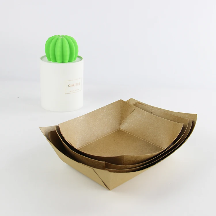 Manufactured E flute corrugated kraft paper food tray