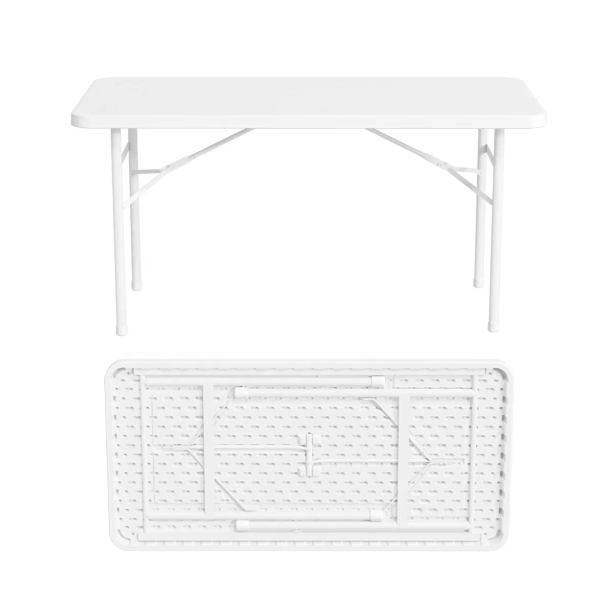 Factory Manufacturer Direct Supply Rectangular Catering Banquet Picnic Plastic Folding Outdoor Table