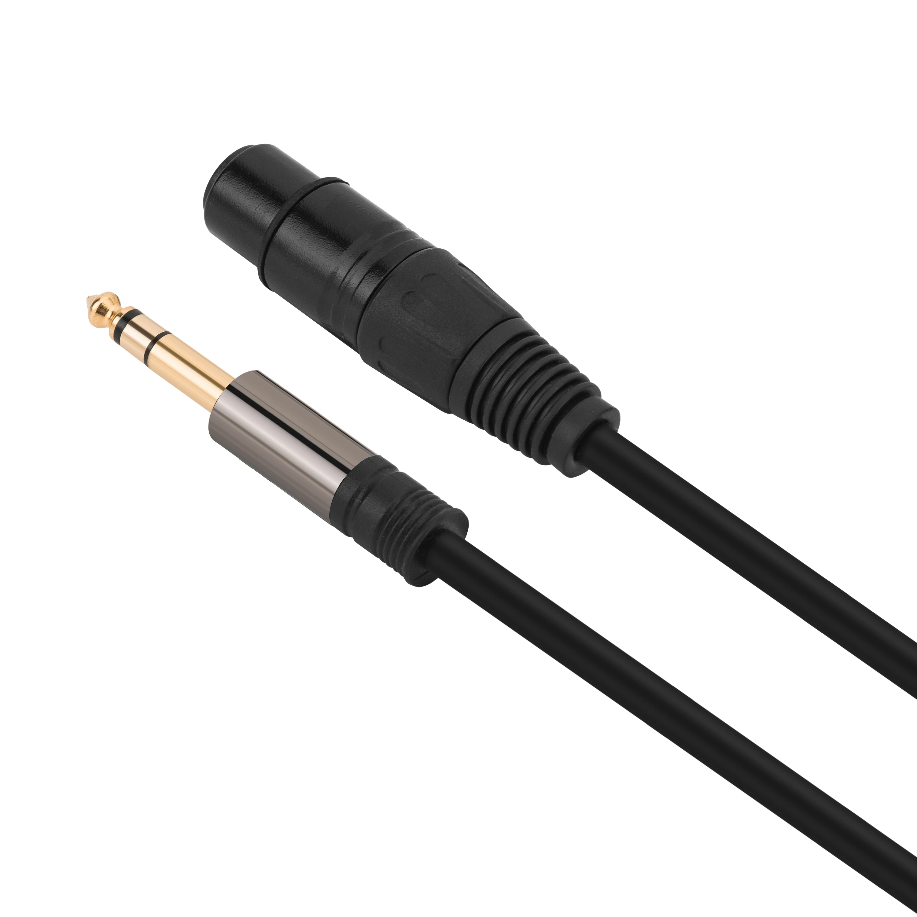  Разъем aux 6 5 мм мама для 3-контактного xlr микрофона гнездовой разъем кабель поддерживает домашнего кинотеатра