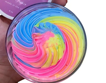 Ice Cream Whipped Body Butter Private Label Moisturizer Pure Skin Lightening Foam Fruit Rainbow Ice Cream Whipped Body Butter