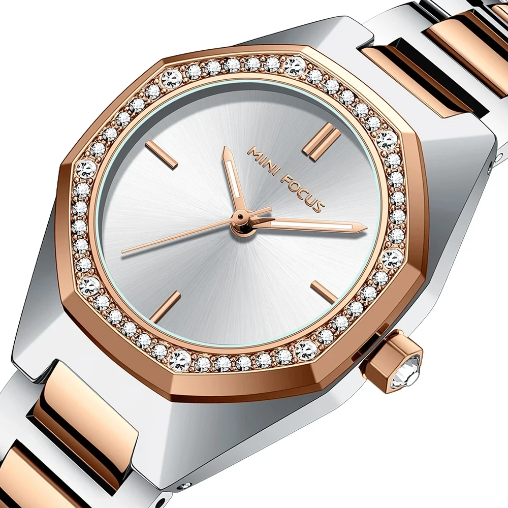 MINI FOCUS MF0433L Popular Quartz Movement Female Bracelet Clock Wristwatches Ladies Top Brand Watch Relogio Feminino