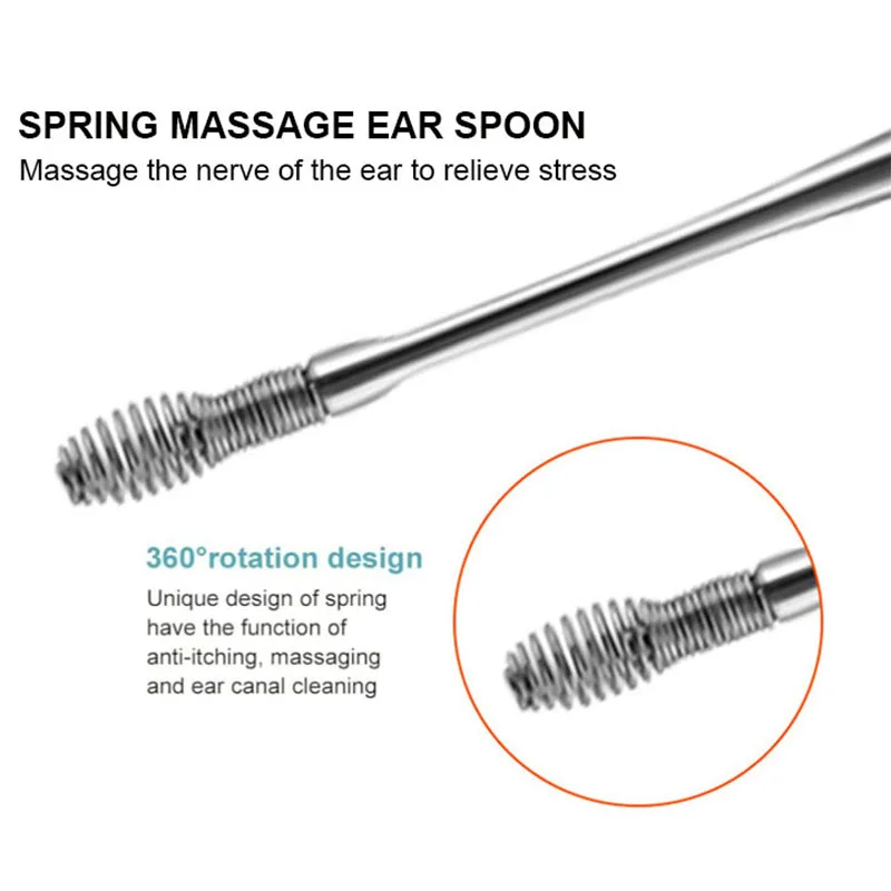 Набор инструментов для чистки ушей из нержавеющей стали 6