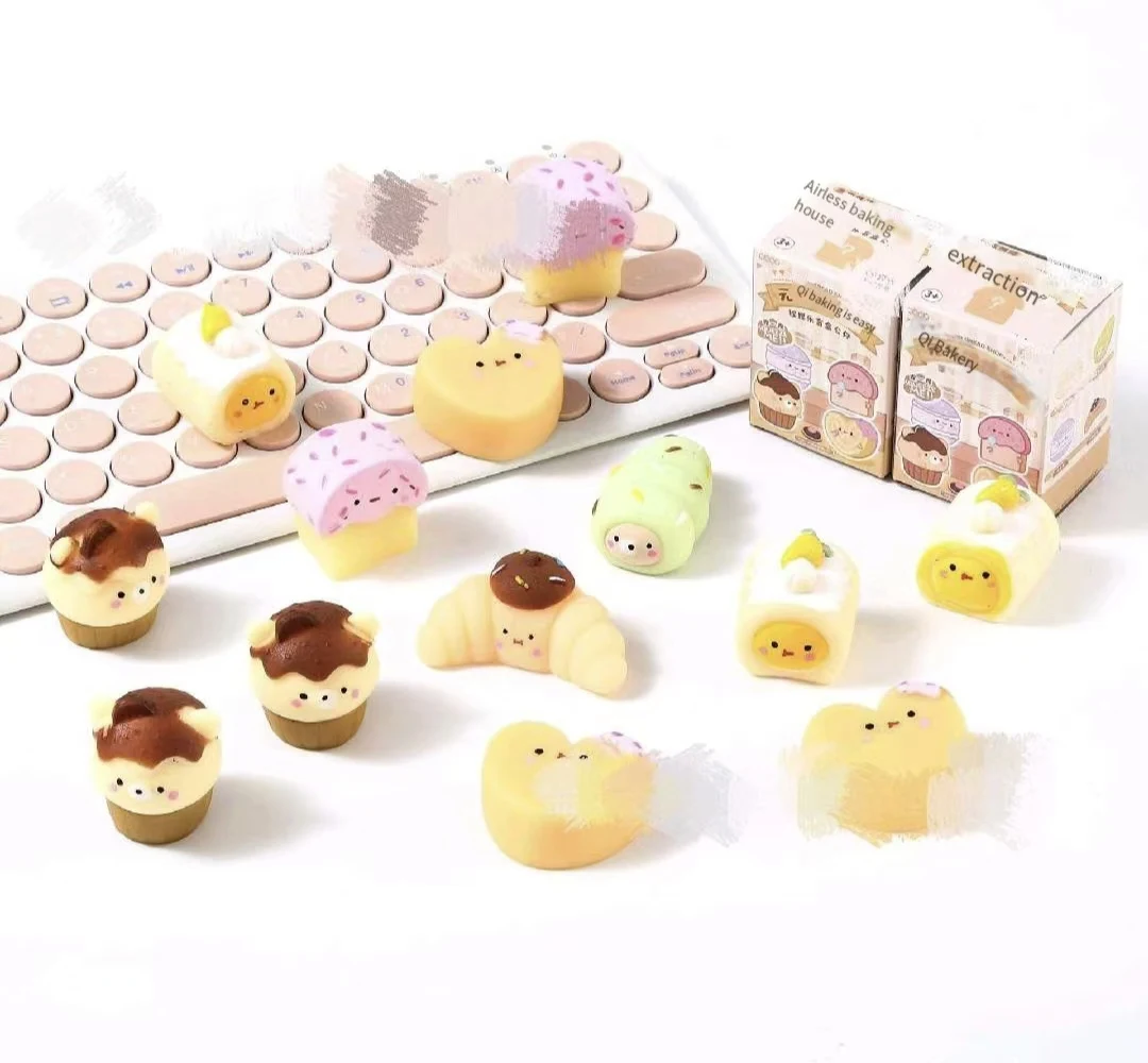 Kawaii Kids Kitchen Toys 3d Cake Cup Dollhouse Food Craft Cartoon Animal Cup Cake Resin Miniature Decoration Food Slime Charms