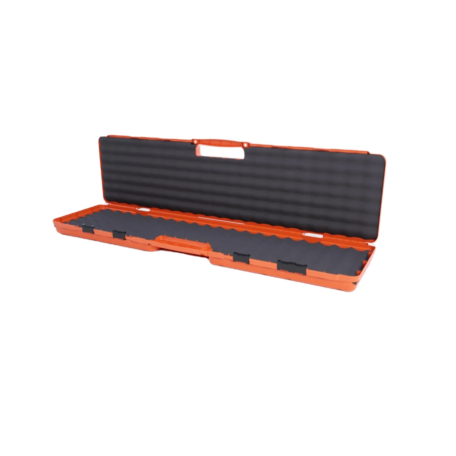 GLARY plastic long gun case storage box with foam hard shell gun box carrying case dustproof lockable gun box travel case