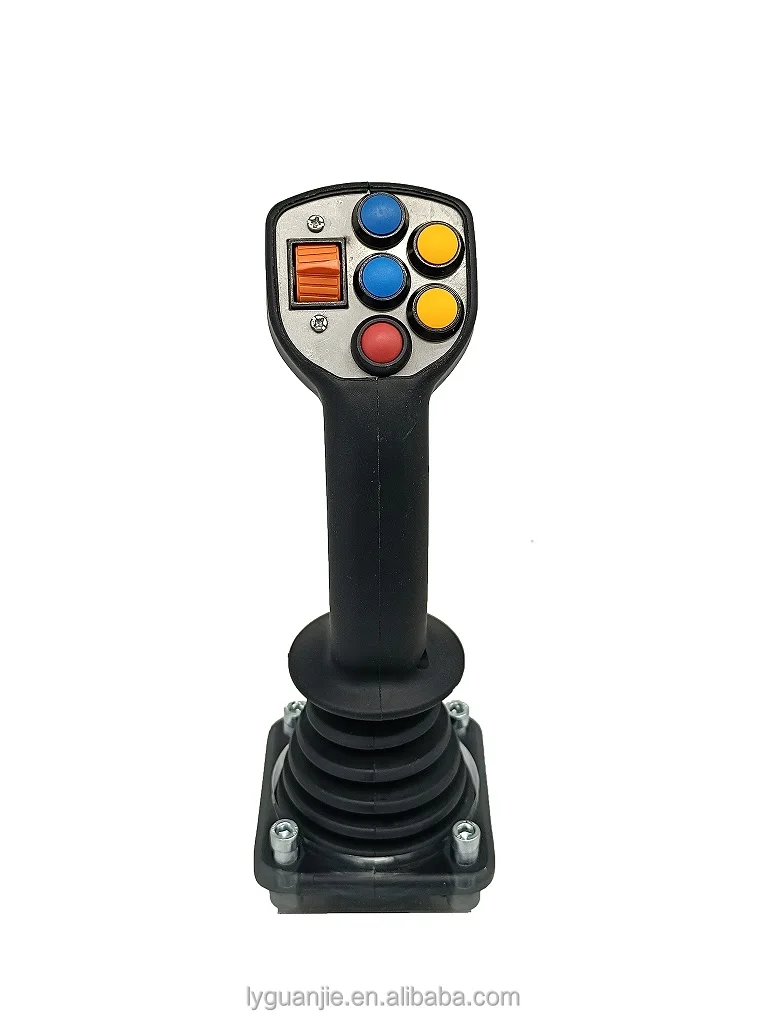 Industrial Handle With Grip Supplier  Hall Effect Joystick With a Variety of Grip Deadman Switch