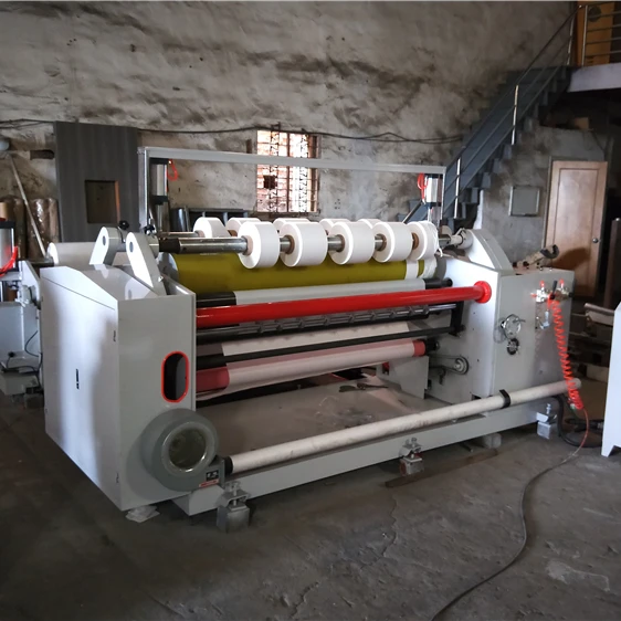 Full Set Hexin Pe Insulation Paper Cutting Pvc Tape Roll Slitting Machine