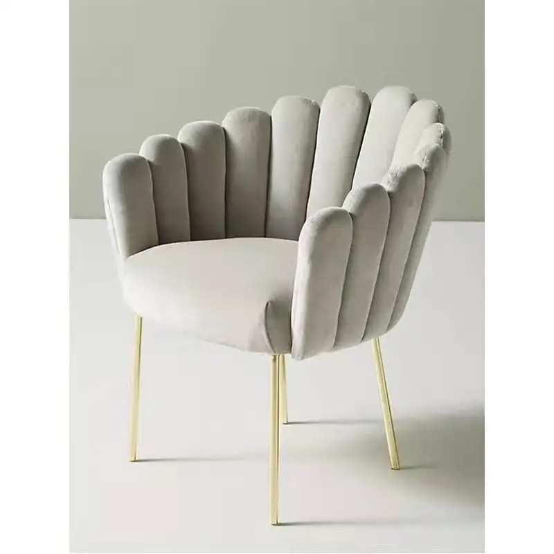 Modern wholesale home velvet armchair for Hotel living room chair velvet seat with stainless steel legs