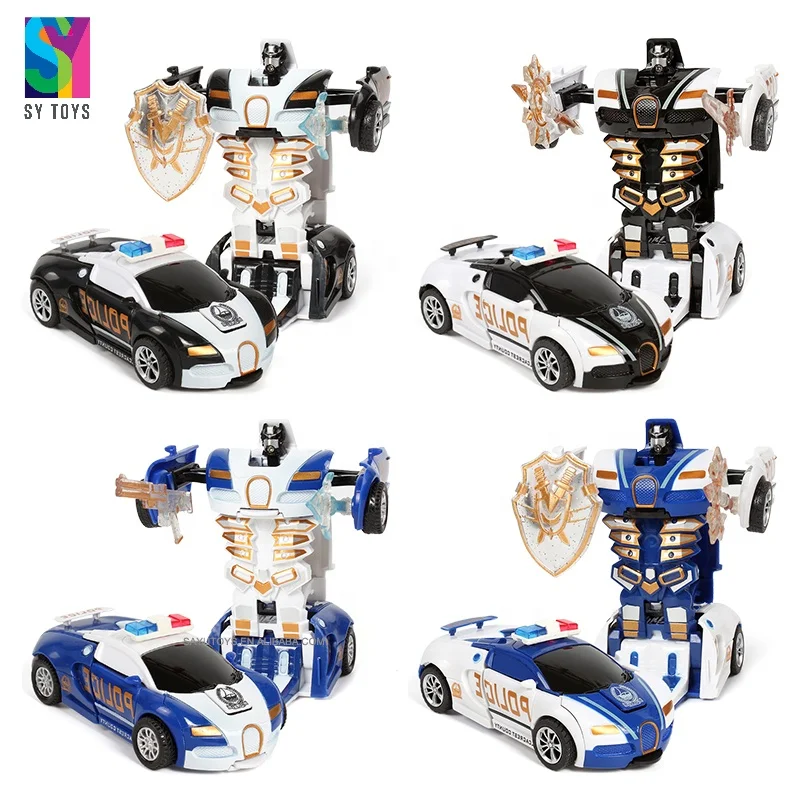 SY 4 Style Mix Friction Crash Deformation Robot Car Boy. Toy