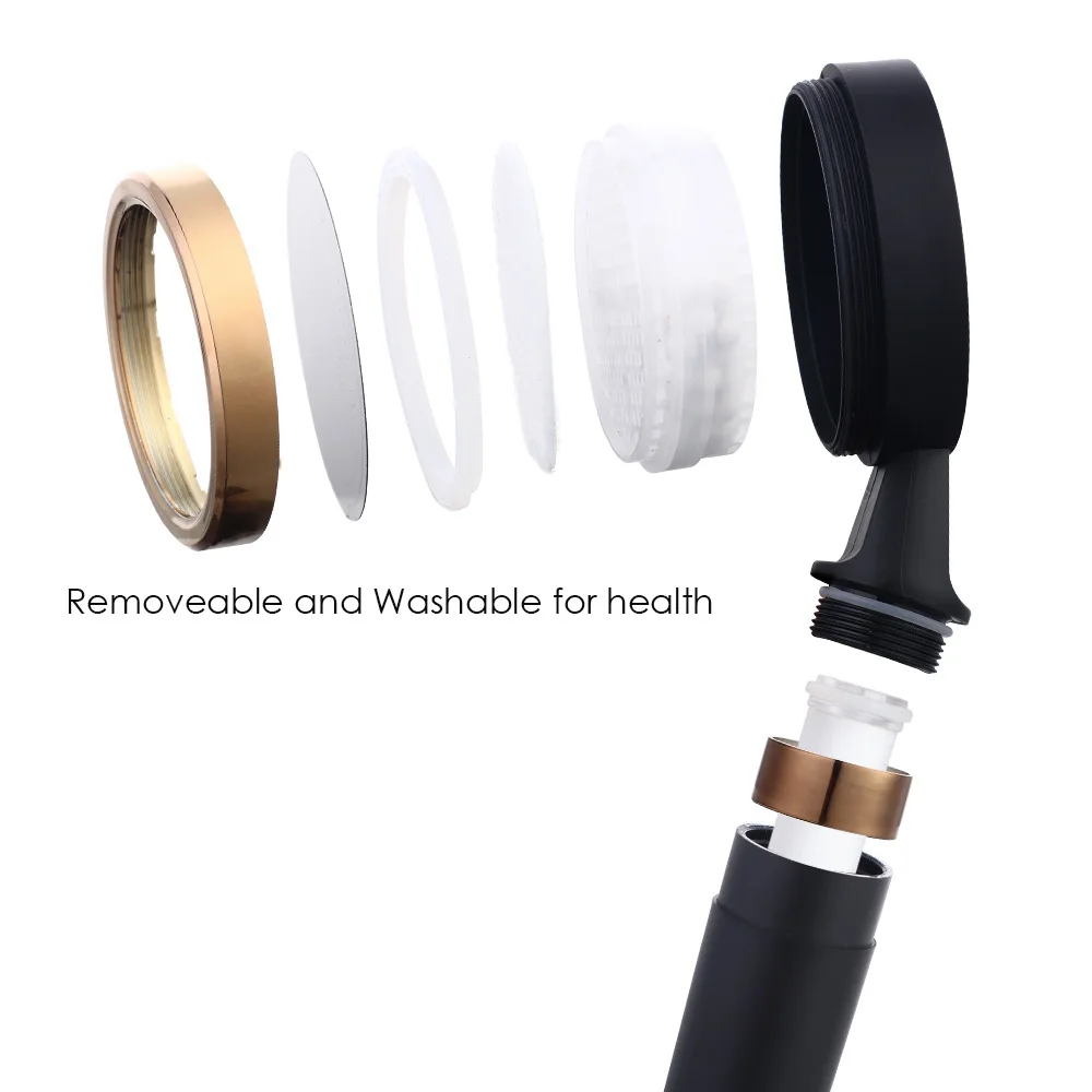 PP Cotton Filters Large Flow Skin Care Shower Chlorine Shower Water Filter Plastic Filtered Shower Head With Handheld