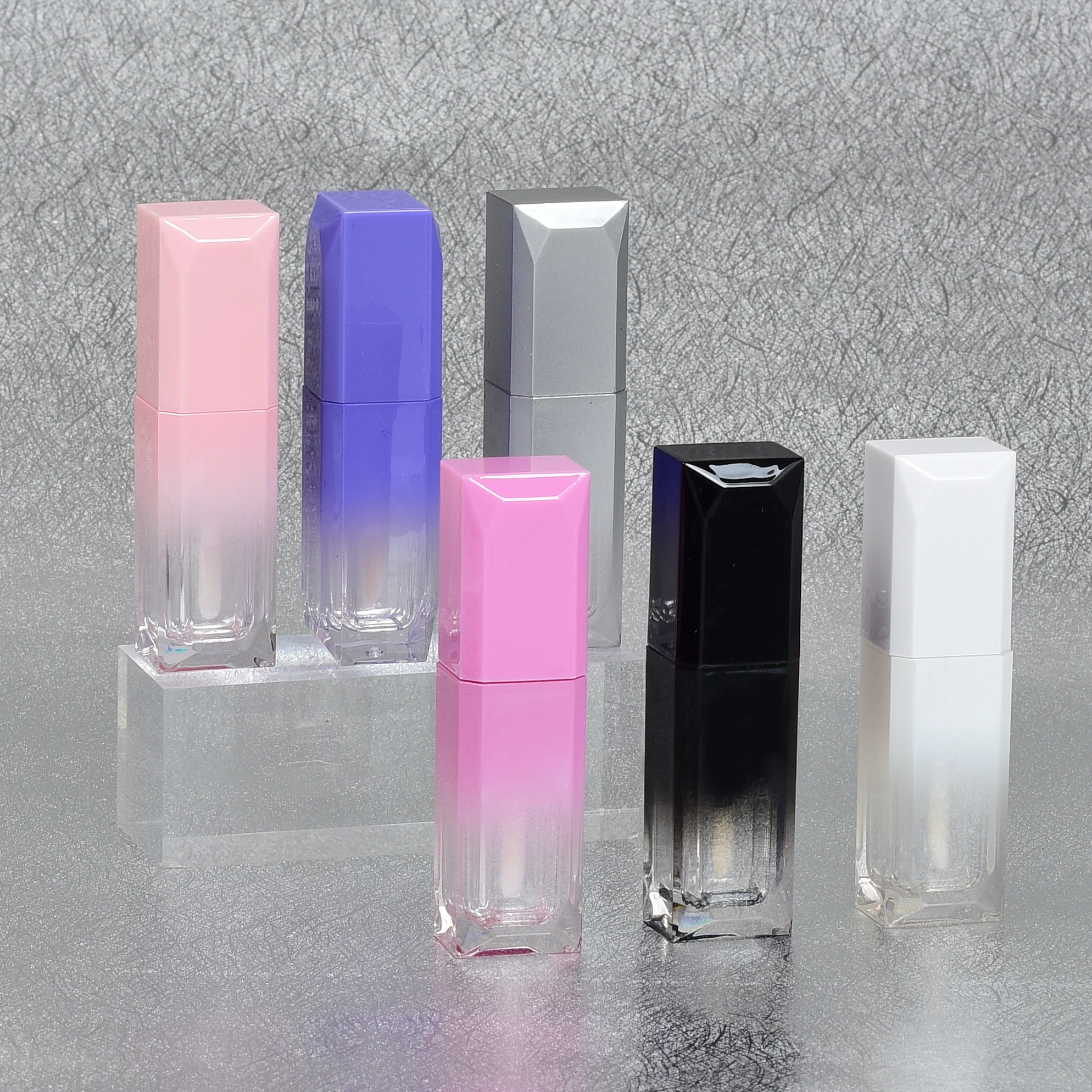 Square Lip Gloss Lipgloss Gradient Lipstick Tube Can Be Customized logo
