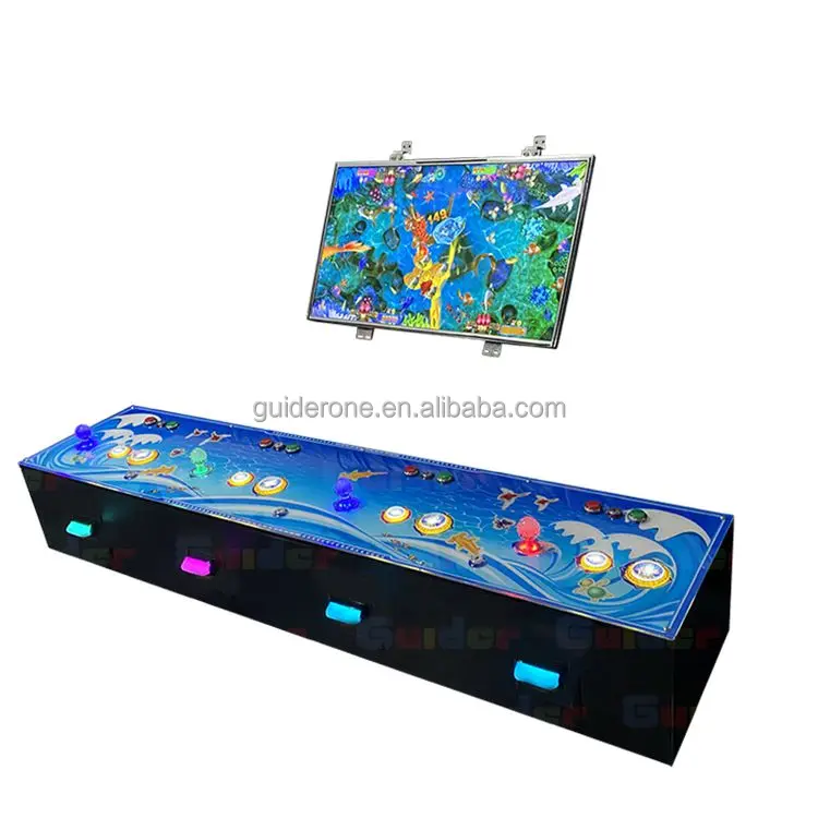 Newest Release Favorable Price Wooden Multi Player Fishing Video Game Machine