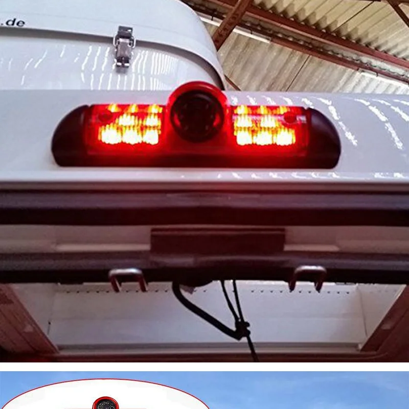 Wide angle waterproof car rear view reverse camera 3rd brake light camera for fiat ducato peugeot boxer citroen jumper