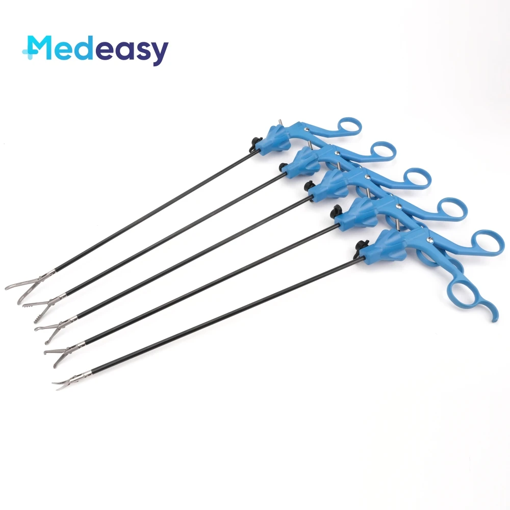 Laparoscopic Reusable Surgery Grasper 5mm Medical Laparoscopy Surgical Grasping Instruments Blue Handle